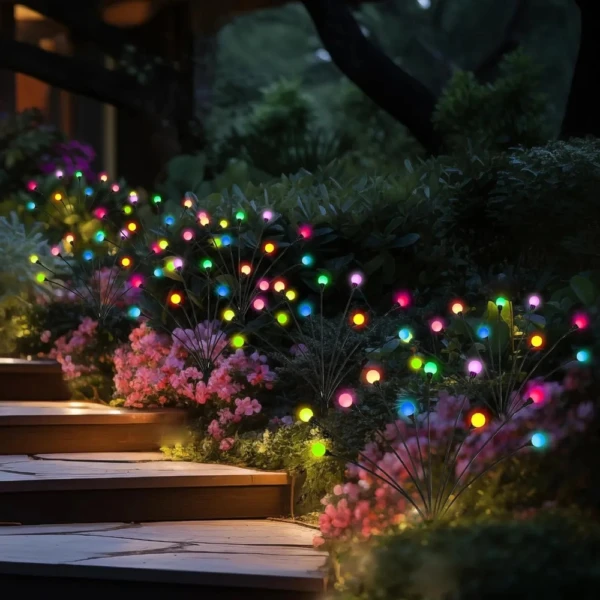 Luces Solares de Jardín 7 Colores