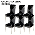 Fundas Elásticas Sillas Comedor Set X6 - Imagen 3