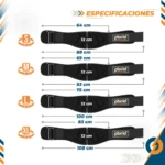 Cinturón Gym Levantamiento Pesas Negro S - Imagen 5