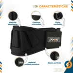 Cinturón Gym Levantamiento Pesas Negro S - Imagen 2
