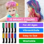 Peine de Tiza para El Cabello 10 Colores - Imagen 4