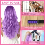 Peine de Tiza para El Cabello 10 Colores - Imagen 6