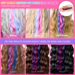 Peine de Tiza para El Cabello 10 Colores - Imagen 3