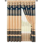Cortinas con Cenefa y Velo Poliester