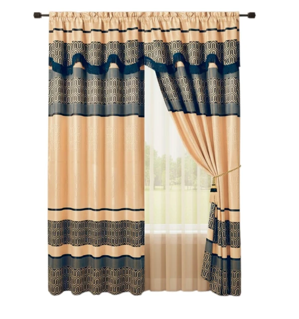 Cortinas con Cenefa y Velo Poliester