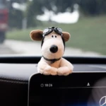 Set x2 Peluche Perro Gafas de Piloto Magnético Coche - Adhiere Fuertemente al Tablero Seguro - Imagen 2
