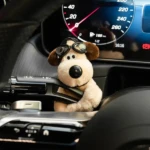 Set x2 Peluche Perro Gafas de Piloto Magnético Coche - Adhiere Fuertemente al Tablero Seguro - Imagen 3