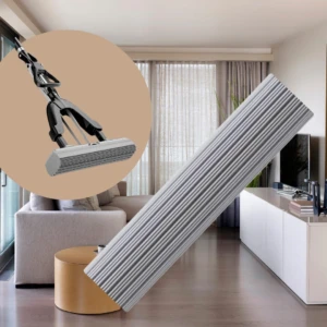 Cabezal mopa PVA Kleaner gris 27cm, alta absorción, ideal para limpiar y secar pisos.