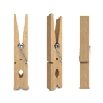 Ganchos Pinzas en Madera de Bambu