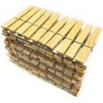 Ganchos Pinzas en Madera de Bambu - Imagen 4