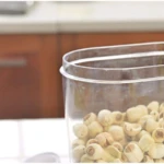 Set Recipientes Alimentos Transparentes x5 con Tapa Blanca - Organiza tu cocina y conserva tus alimentos - Imagen 4