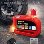 Candado de disco con alarma de 110dB para moto - protege tu vehículo contra el robo en segundos - Imagen 2
