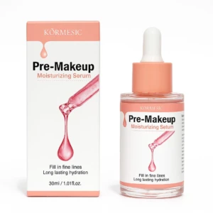 Sérum hidratante Kormesic Pre-Maquillaje en frasco dispensador 30ml. Ideal para líneas finas.