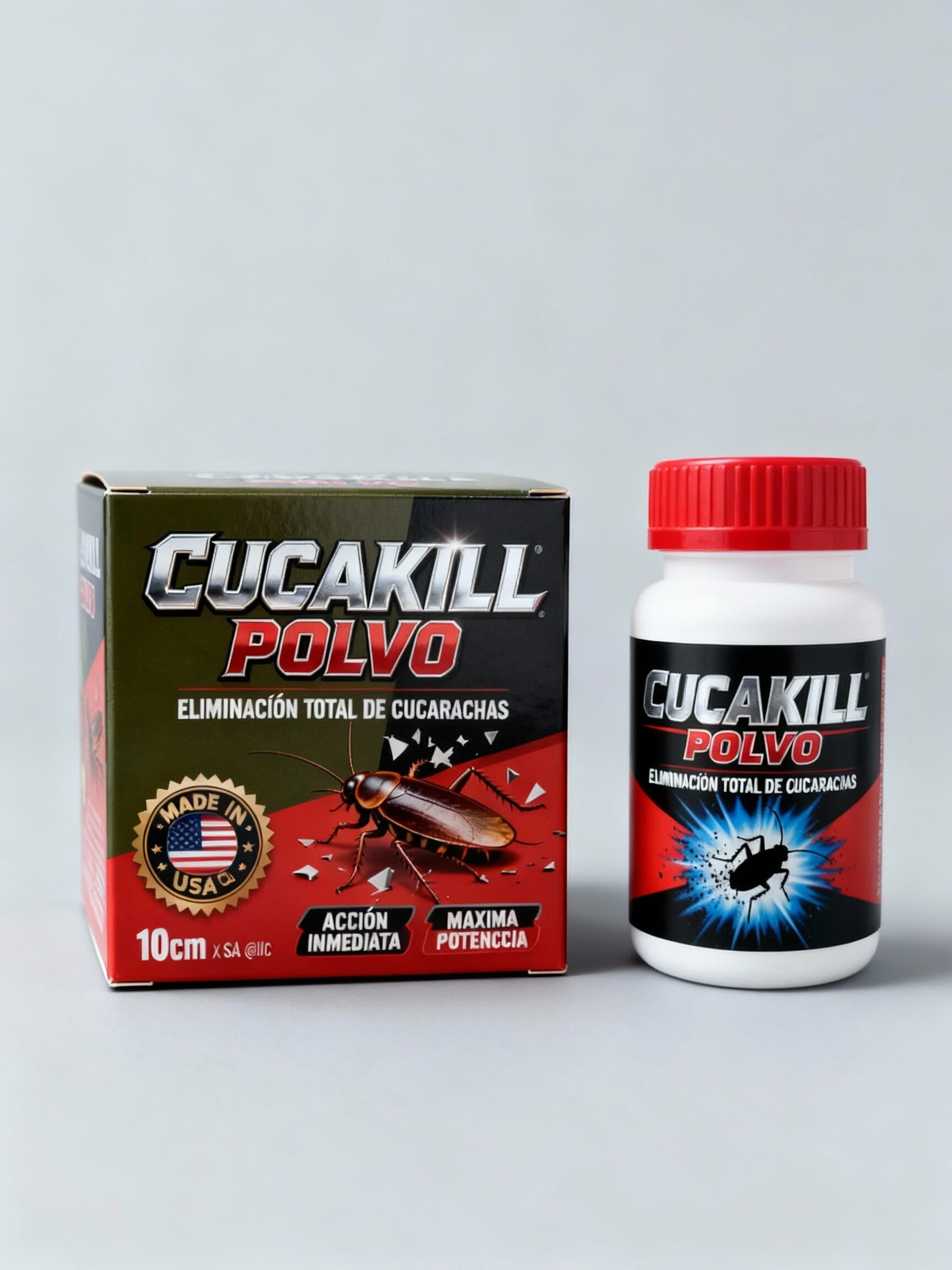 Set x2 Eliminador de Cucarachas y Chiripas - elimina nidos completos en 24 horas sin diluir