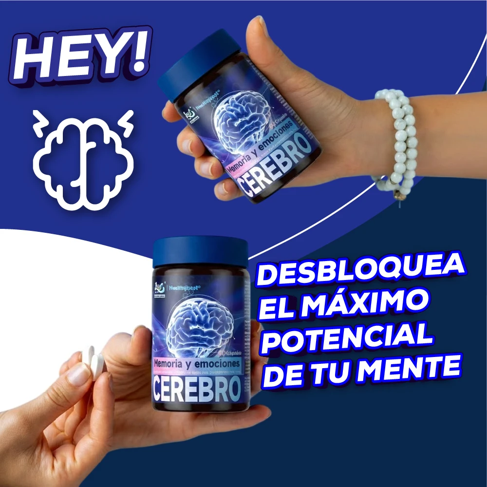 Suplemento Nootrópico Cerebro 60 Cápsulas - Estimula agilidad mental y memoria - Imagen 3