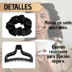 Rizador de Cabello Sin Calor Satin Negro - Imagen 8