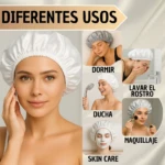Set x2 Gorro en Satin Ajustable Anti Frizz Prof - Imagen 8