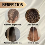 Set x2 Gorro en Satin Ajustable Anti Frizz Prof - Imagen 7