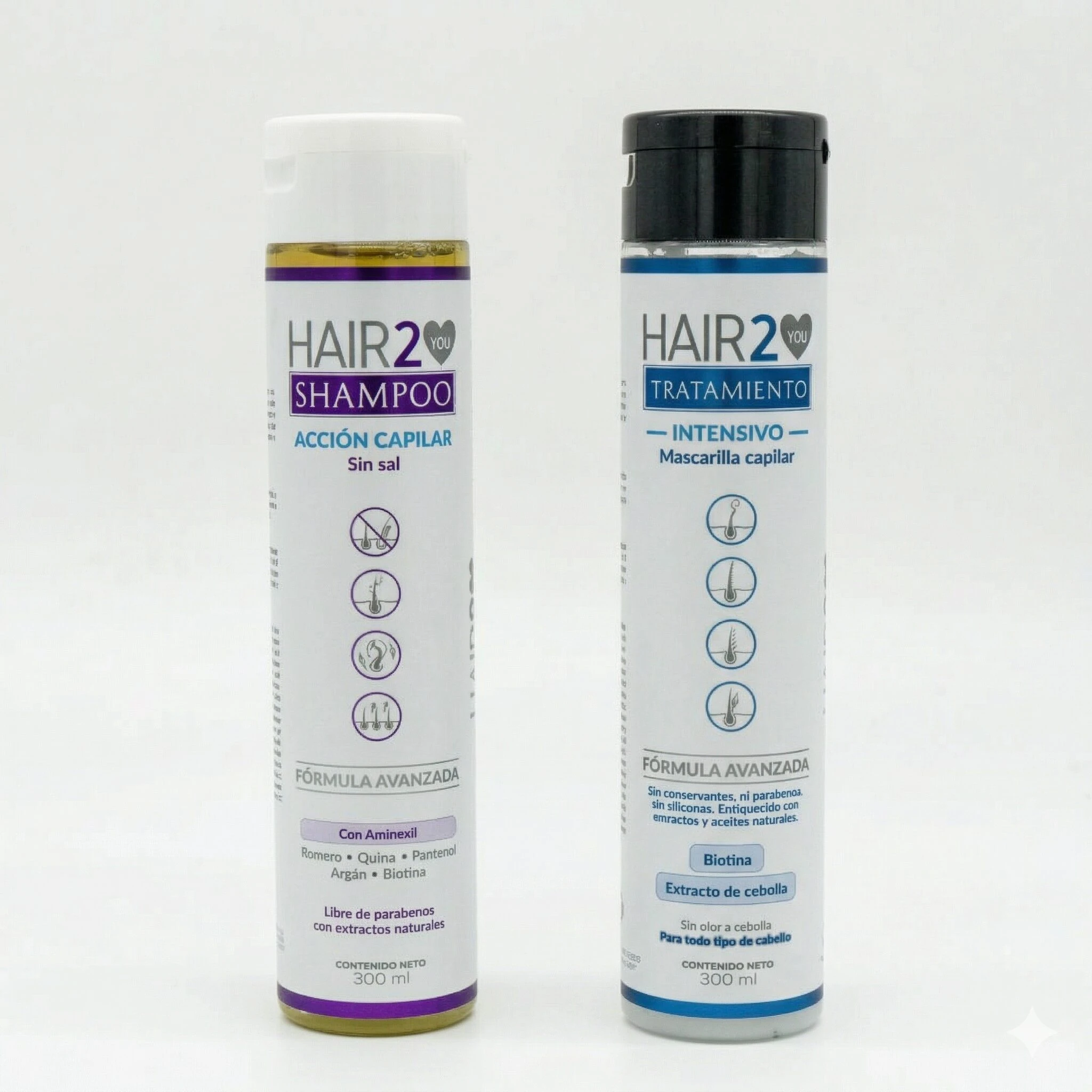 Shampoo y Tratamiento Anticaída - Repara, Fortalece y Controla el Frizz