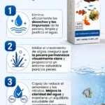 Set x2 Limpiador de Agua para Acuario Enzimas - Mantiene agua cristalina y saludable para peces