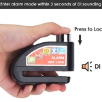 Candado de disco con alarma de 110dB para moto - protege tu vehículo contra el robo en segundos - Imagen 3