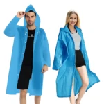 Set x2 capas impermeables azules para adulto, hombre y mujer, material EVA, ideales para lluvia.