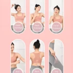 Cepillo masajeador manual rosa para cabeza, cuello, cara, brazo, espalda y pierna. Alivia el estrés.