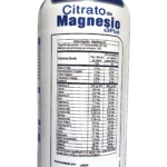 Botella de Citrato de Magnesio líquido 1000ml, con etiqueta nutricional y logo FitoVit.