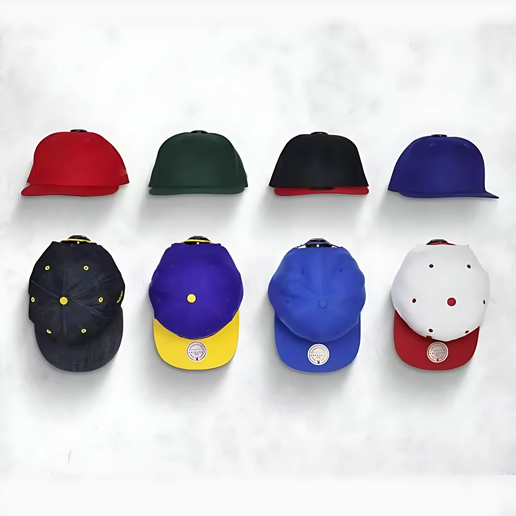 Set de 2 ganchos organizadores de gorras, cada uno con capacidad para 6 gorras, exhibición y orden fácil.