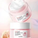 Crema facial Sadoer Pink Salt con 18% de centella pura, tarro rosa, 50g.