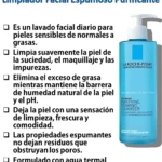 La Roche-Posay Toleriane limpiador facial espumoso purificante para pieles sensibles, normales a grasas.