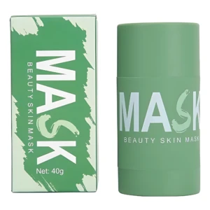 Set de 2 mascarillas faciales en barra de té verde, control de grasa y poros. Neto 40g cada una.
