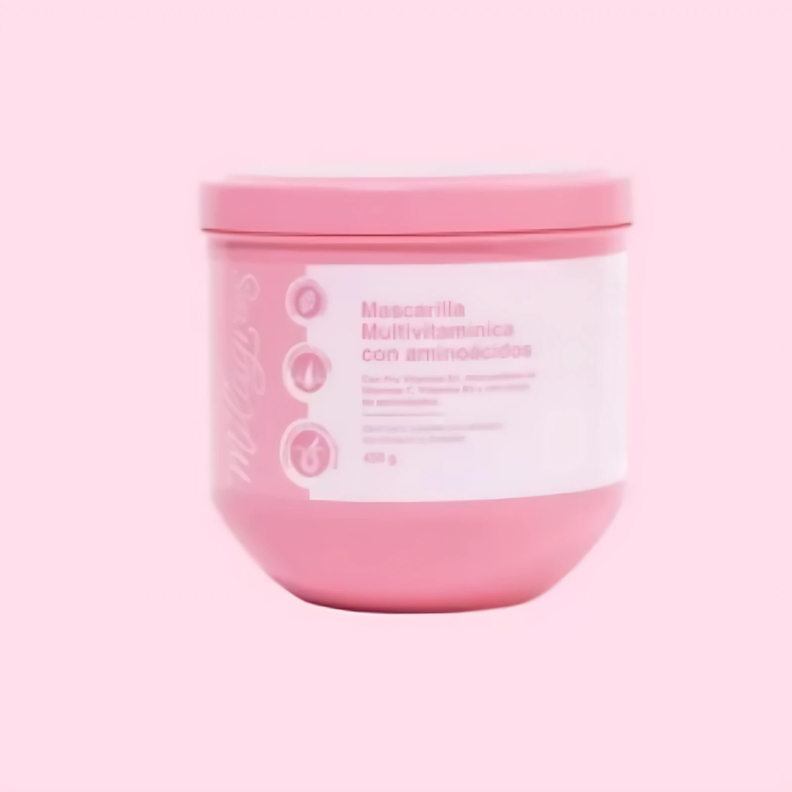 Mascarilla Milagros multivitamínica con aminoácidos en envase rosa, 450g.