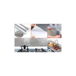 Papel adhesivo cocina acero inoxidable, ideal para proteger y renovar estufas y lavaplatos.