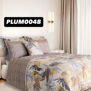 Plumón de cama doble con relleno ligero y tela resistente - Proporciona abrigo térmico y protege las sábanas