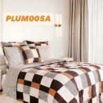 Plumón de cama doble con relleno ligero y tela resistente - Proporciona abrigo térmico y protege las sábanas - Imagen 2