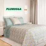 Plumón de cama doble con relleno ligero y tela resistente - Proporciona abrigo térmico y protege las sábanas - Imagen 4