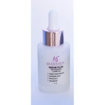 Serum facial Marshol en frasco esmerilado con aplicador, contiene ácido hialurónico, coenzima Q10, vitamina E y colágeno.