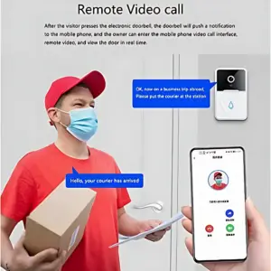 Timbre Inteligente con Cámara WiFi HD - Muestra quién llama desde el celular