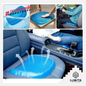 Cojín Ortopédico de Gel Silicona Panal - Alivia la presión lumbar y en el cóccix