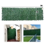 Jardín vertical artificial 3x1m para interiores y exteriores - Oculta muros y crea privacidad total - Imagen 5