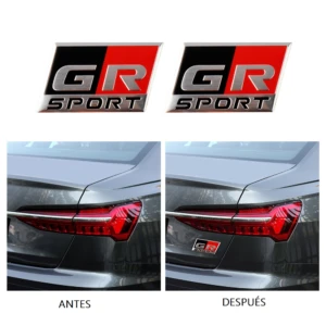 Emblema Metálico Deportivo GR Sport - Personaliza la carrocería de tu vehículo