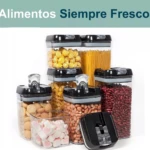 Contenedores Alimentos 7 Pz Tapa Negra - Imagen 6