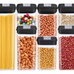 Contenedores Alimentos 7 Pz Tapa Negra - Imagen 2