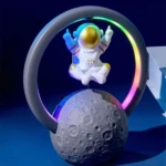 Lámpara parlante astronaut flotante Bluetooth con luces LED - Ilumina tu habitación mientras reproduce música inalámbrica - Imagen 4