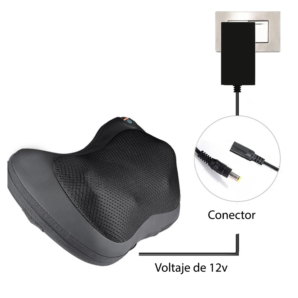 Masajeador cervical con calor infrarrojo y shiatsu - Alivia la tensión muscular y relaja tu cuerpo en cualquier momento