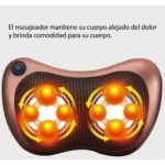 Masajeador cervical con calor infrarrojo y shiatsu - Alivia la tensión muscular y relaja tu cuerpo en cualquier momento - Imagen 4
