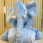 Peluche elefante con cobija integrada para dormir - Proporciona calidez y seguridad al bebé durante el descanso - Imagen 3
