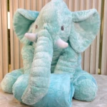 Peluche elefante con cobija integrada para dormir - Proporciona calidez y seguridad al bebé durante el descanso - Imagen 2