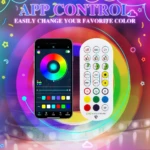 Lampara LED 3D Nube RGB con control remoto y sincronización musical - Crea ambiente relajante y dinámico para tu habitación - Imagen 3